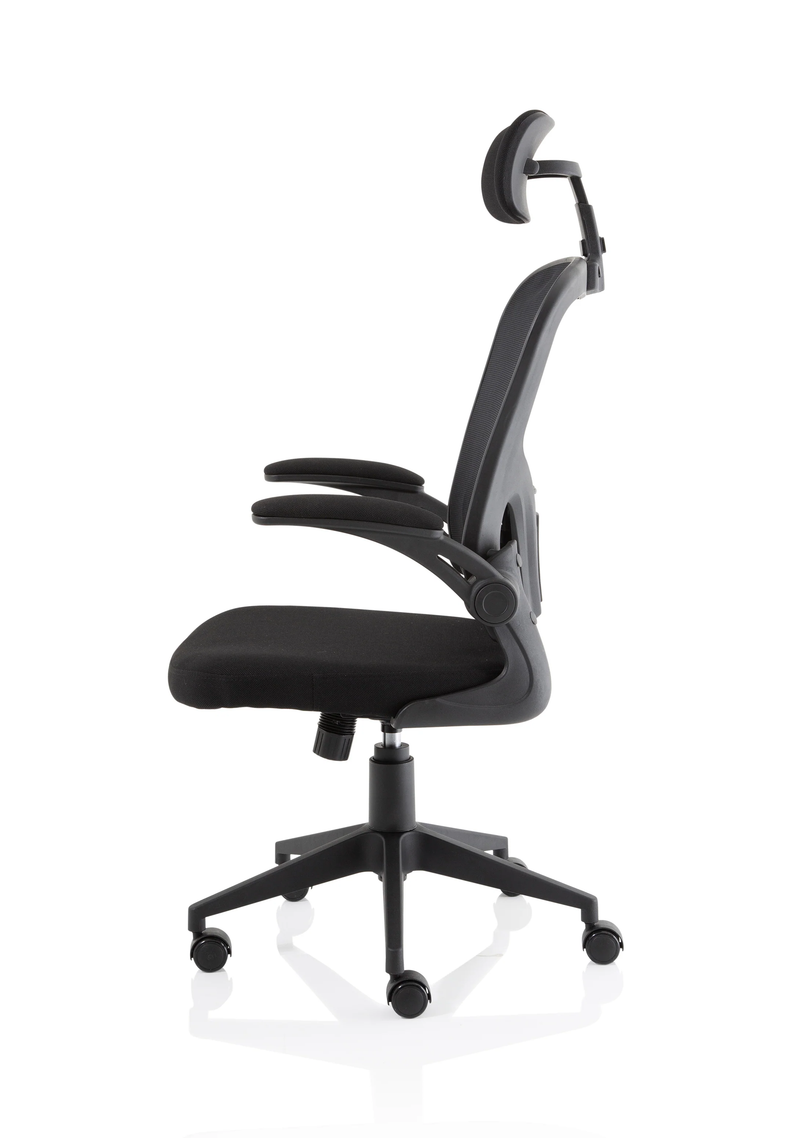 Ace Executive Mesh Chair With Folding Arms - NWOF