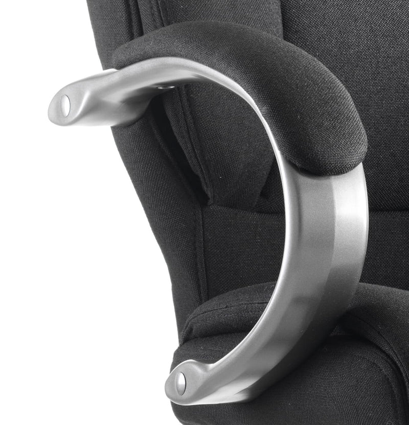 Galloway Executive Chair Black Fabric With Arms - NWOF