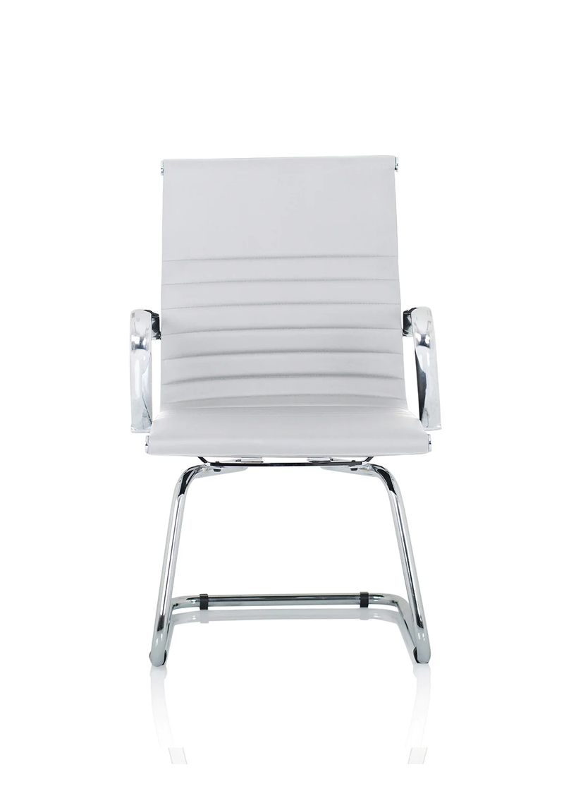 Nola Cantilever Chair - White - NWOF