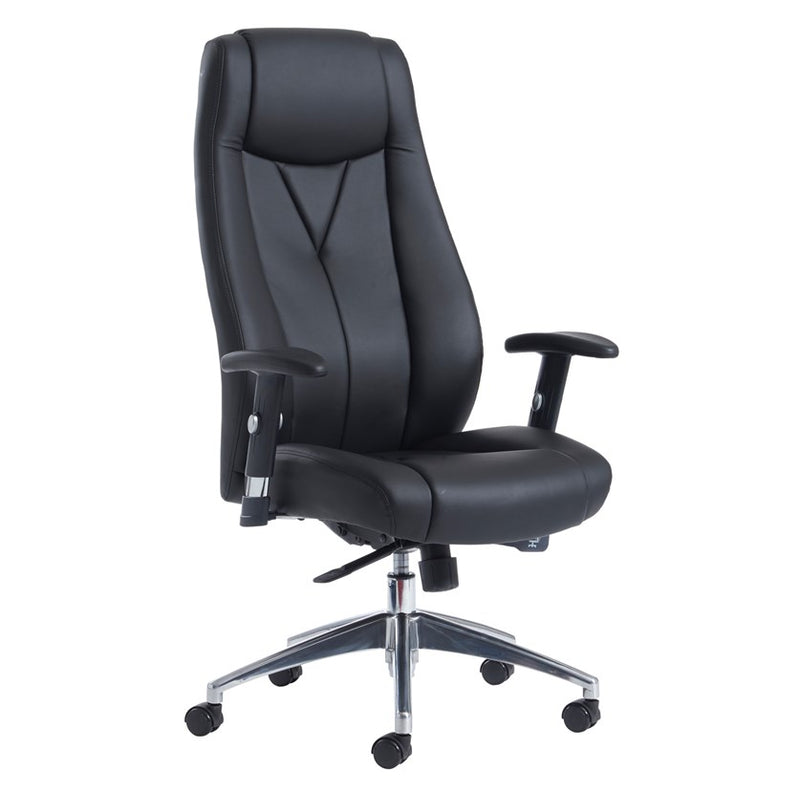Odessa High Back Executive Chair - Black Faux Leather - Flogit2us.com