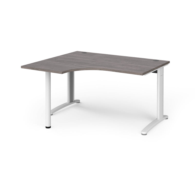 TR10 Ergonomic Desk - Grey Oak - NWOF