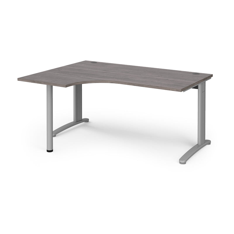 TR10 Ergonomic Desk - Grey Oak - NWOF