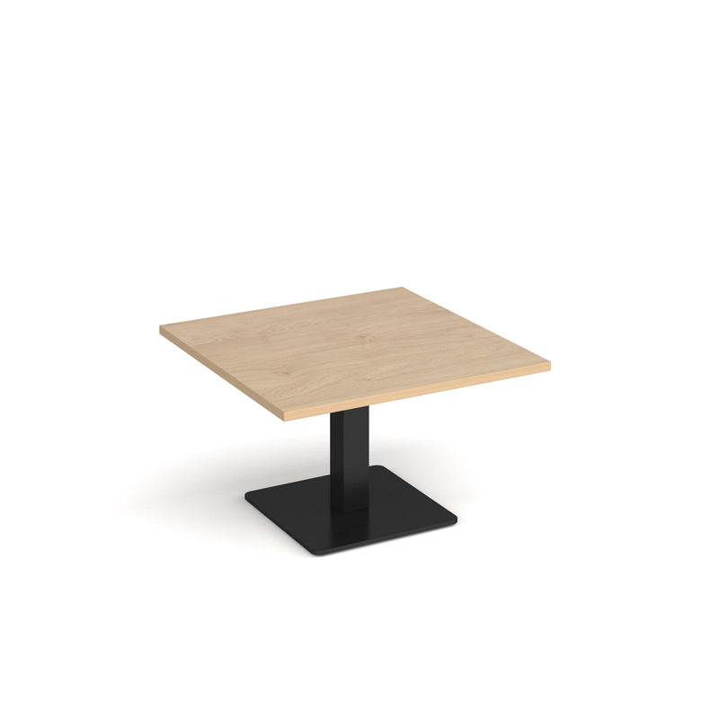 Brescia Square Coffee Table With Flat Square Base 800mm - Kendal Oak - NWOF