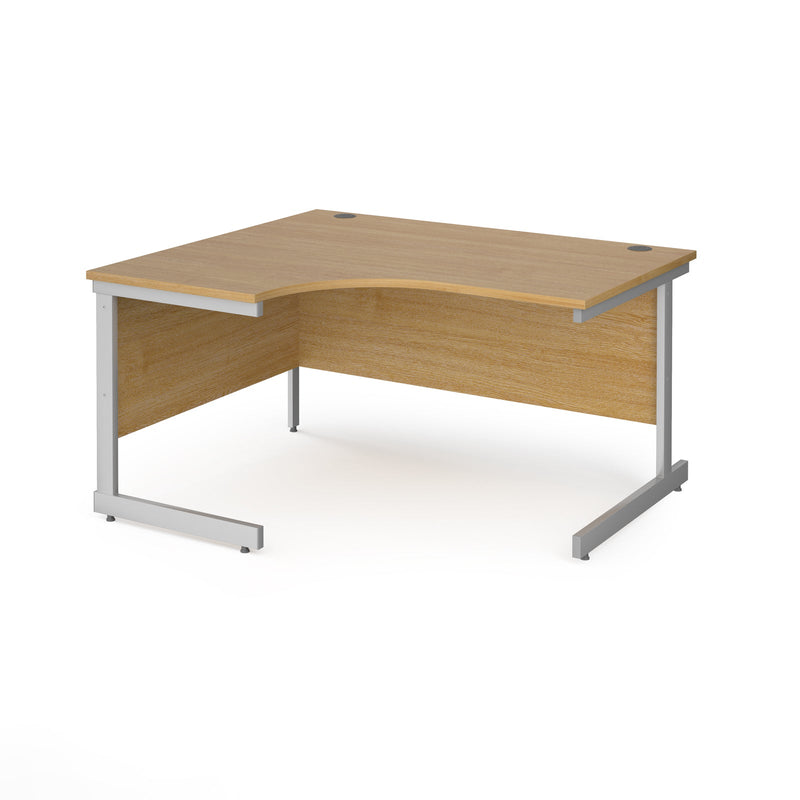 Contract 25 Ergonomic Desk With Cantilever Leg - Oak - NWOF
