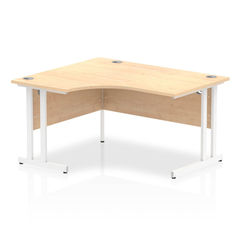 Impulse Crescent Desk With Cantilever Leg - Maple - NWOF