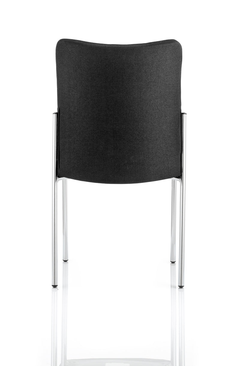 Academy Visitor Chair Black Fabric Back Without Arms - NWOF