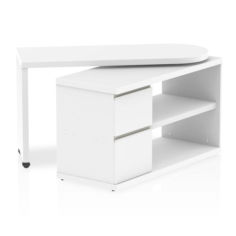 Fleur Smart Storage Desk White - NWOF