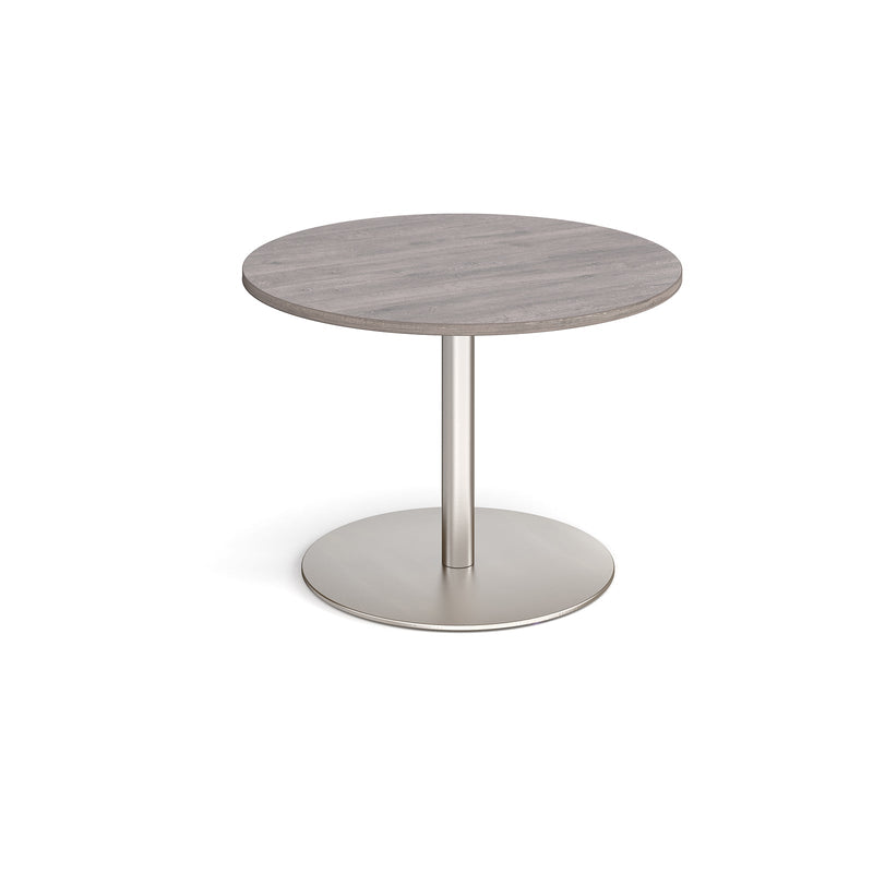 Eternal Circular Boardroom Table - Grey Oak - NWOF
