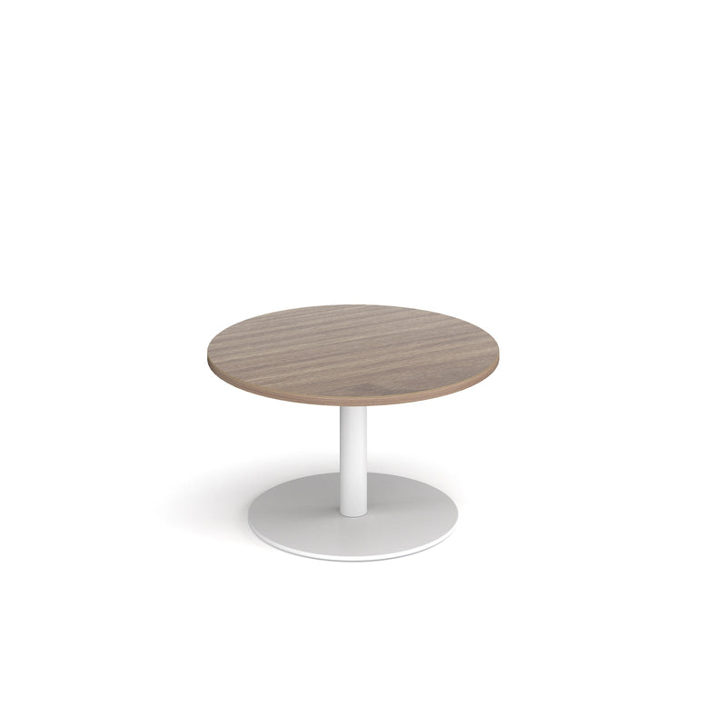 Monza Circular Coffee Table With Flat Round Base 800mm - Barcelona Walnut - NWOF