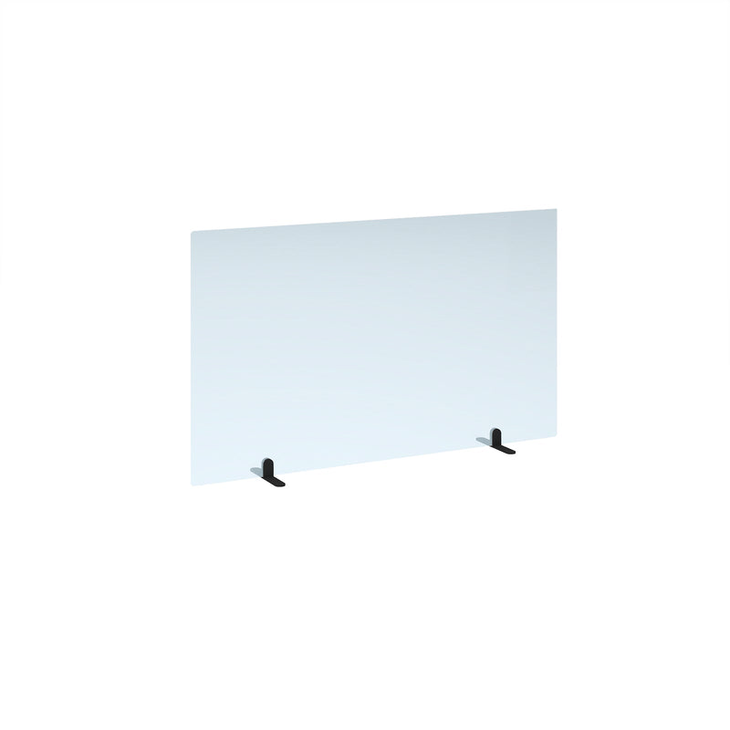 Straight 700mm High Free Standing Desktop Acrylic Screen - NWOF