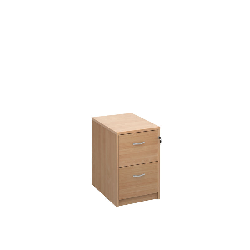 Universal Wooden Filing Cabinet With Silver Handles - Beech - NWOF