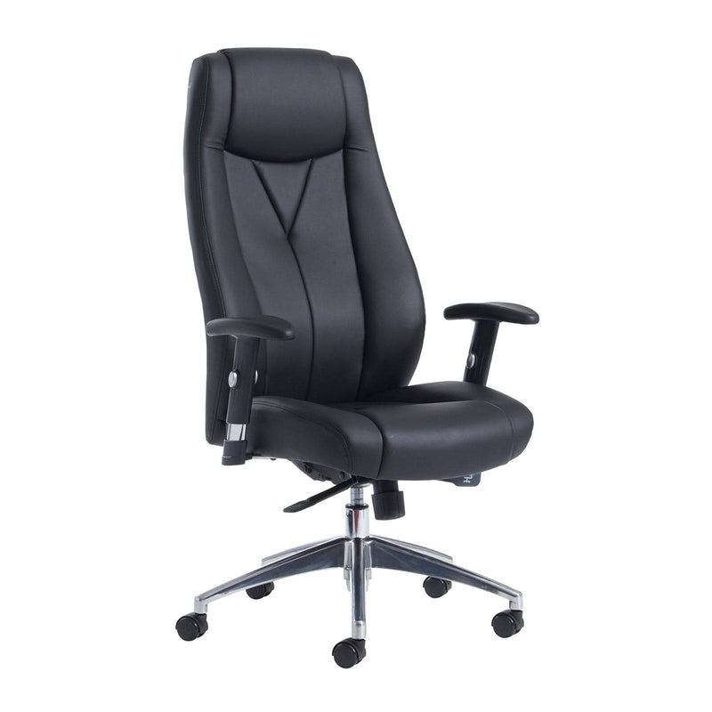Odessa High Back Executive Chair - Black Faux Leather - NWOF