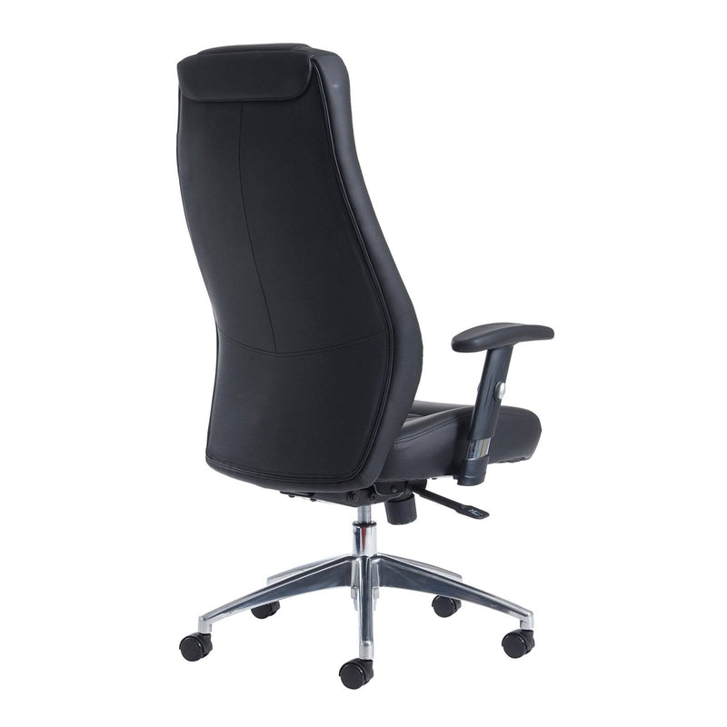 Odessa High Back Executive Chair - Black Faux Leather - NWOF