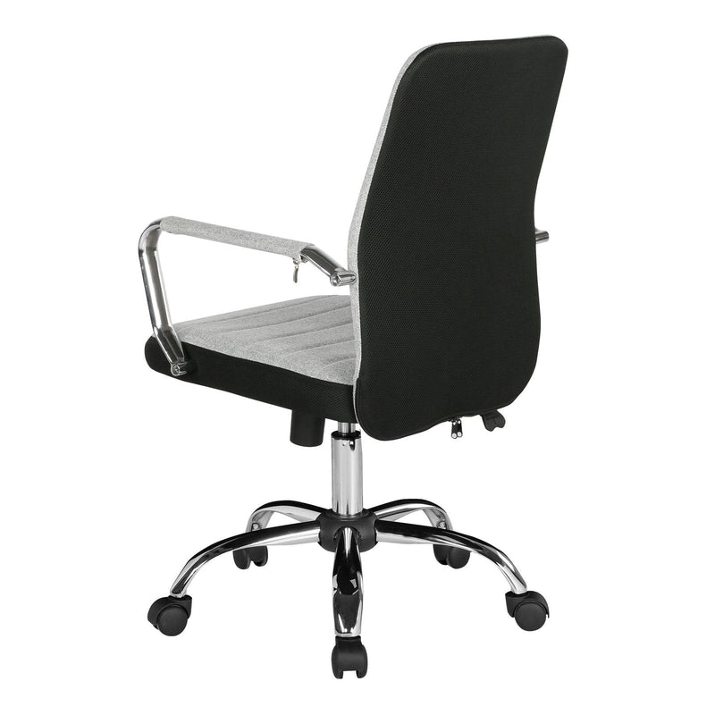 Tempo High Back Fabric Operators Chair With Mesh Trim - Grey - NWOF