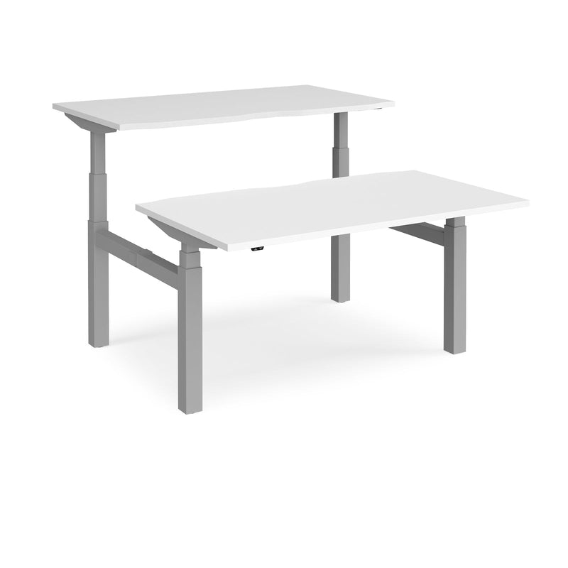 Elev8 Touch Sit-Stand Back-To-Back Desks - 1400mm - NWOF
