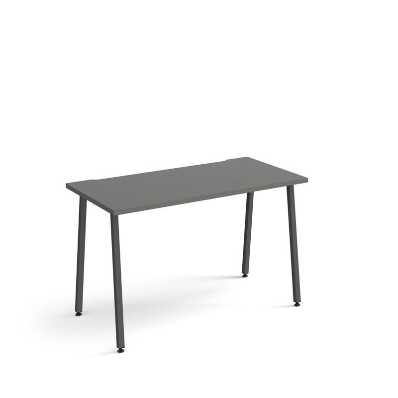 Sparta Straight Desk With A-Frame Legs - Onyx Grey - NWOF