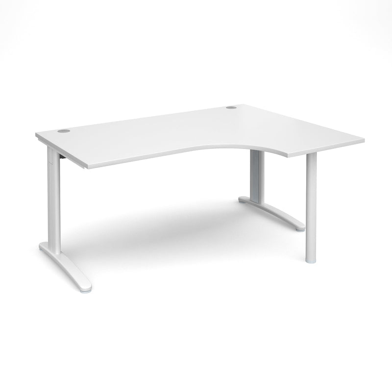 TR10 Ergonomic Desk - White - NWOF