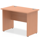 Impulse 600mm Deep Straight Desk With Panel Leg - Beech - NWOF