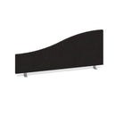 Wave Desktop Fabric Screen - Charcoal - Flogit2us.com