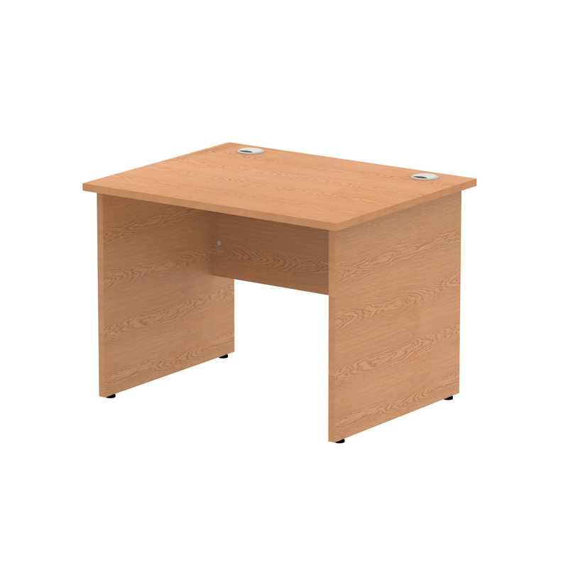 Impulse 800mm Deep Straight Desk With Panel Leg - Oak - NWOF