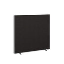 Floor Standing Fabric Screen - Charcoal - Flogit2us.com