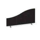 Wave Desktop Fabric Screen - Charcoal - Flogit2us.com