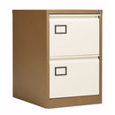 Bisley Contract Steel Filing Cabinet - Coffee & Cream - NWOF