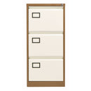 Bisley Contract Steel Filing Cabinet - Coffee & Cream - NWOF