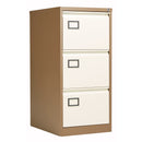 Bisley Contract Steel Filing Cabinet - Coffee & Cream - NWOF