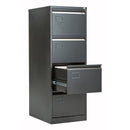 Bisley Contract Steel Filing Cabinet - Black - NWOF