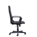 Ascona High Back Managers Chair - Black Faux Leather - Flogit2us.com