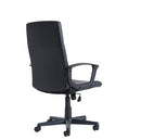 Ascona High Back Managers Chair - Black Faux Leather - Flogit2us.com