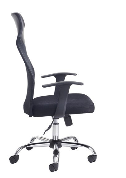 Aurora High Back Mesh Operators Chair - Black - Flogit2us.com