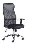 Aurora High Back Mesh Operators Chair - Black - Flogit2us.com