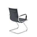 Bari Executive Visitors Chair - Black Faux Leather - Flogit2us.com