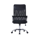 Carlos High Back Mesh Chair With Arms - Black - NWOF