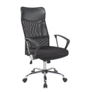 Carlos High Back Mesh Chair With Arms - Black - NWOF