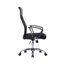 Carlos High Back Mesh Chair With Arms - Black - NWOF