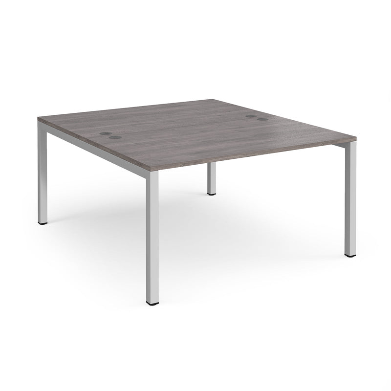 Connex Back To Back Desks - Grey Oak - NWOF