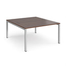 Connex Back To Back Desks - Walnut - NWOF