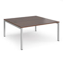 Connex Back To Back Desks - Walnut - NWOF