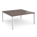 Connex Back To Back Desks - Walnut - NWOF