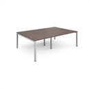 Connex Double Back To Back Desks - Walnut - NWOF