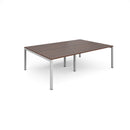 Connex Double Back To Back Desks - Walnut - NWOF