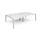 Connex Double Back To Back Desks - White - NWOF