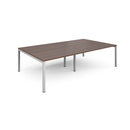 Connex Double Back To Back Desks - Walnut - NWOF