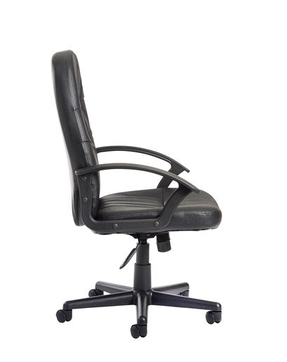 Cavalier High Back Leather Faced Managers Chair (Special Offer) - Flogit2us.com