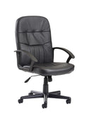 Cavalier High Back Leather Faced Managers Chair (Special Offer) - Flogit2us.com