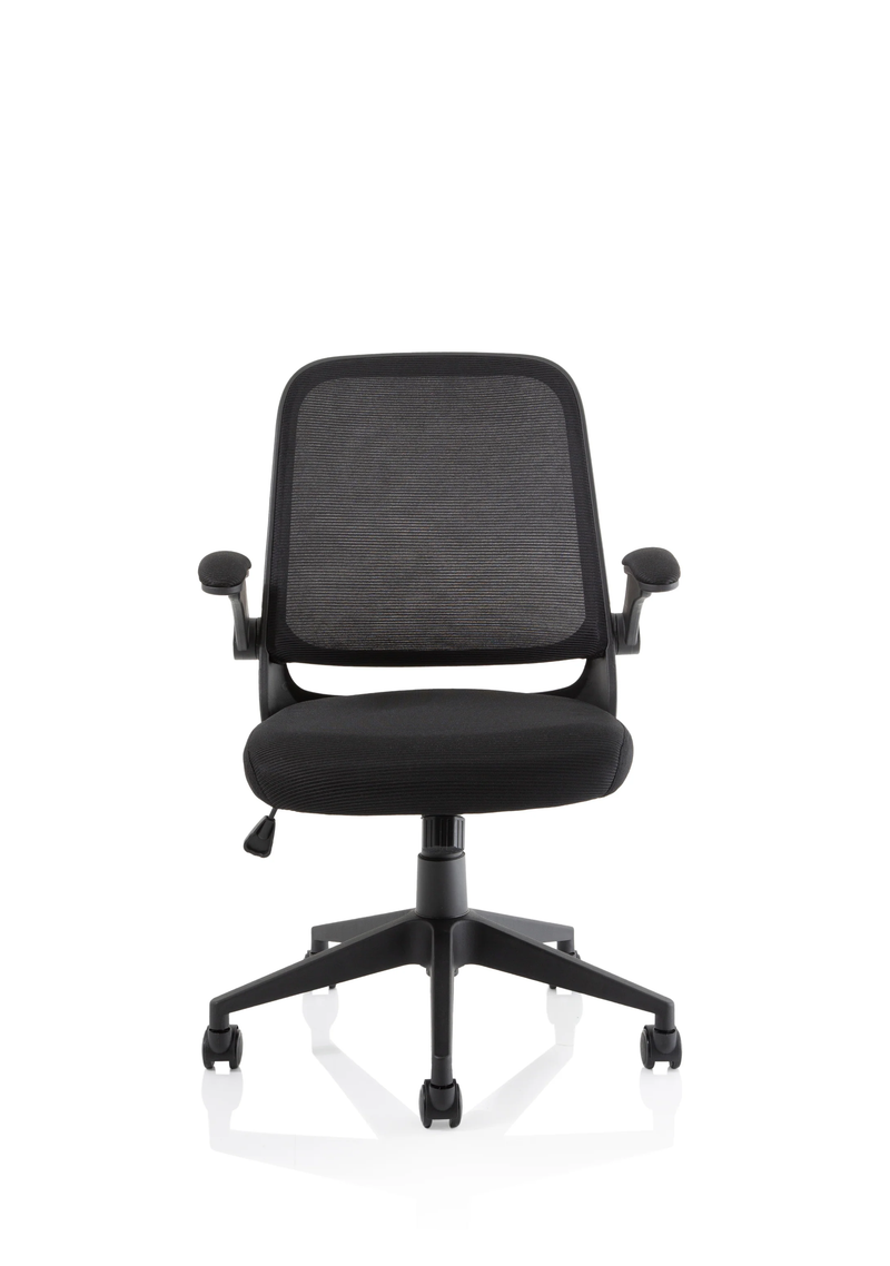 Crew Task Operator Mesh Chair With Folding Arms - NWOF