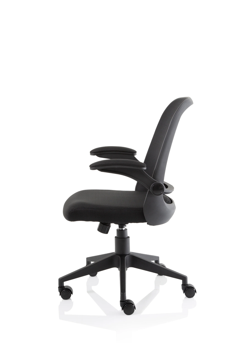 Crew Task Operator Mesh Chair With Folding Arms - NWOF